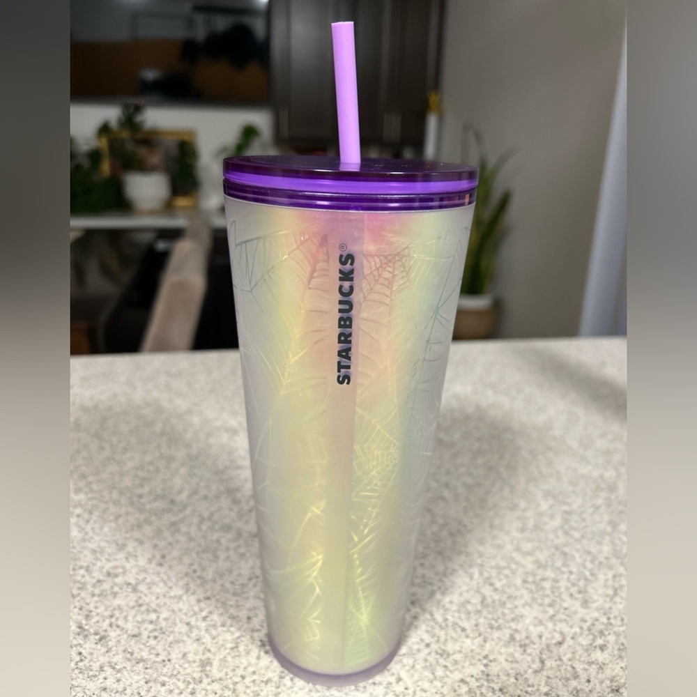 STARBUCKS 2021 HTF Halloween Spiderweb Tumbler 24oz NWT